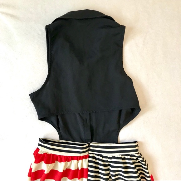 ✨HP✨Lush Black Collared Sleeveless Open Back Dress - Picture 7 of 8